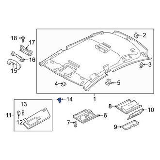 Volkswagen OE - Sun Visor Holder