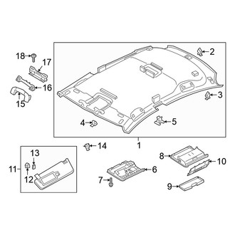 Volkswagen OE - Roof - Interior Trim (W/O Panoramic Sunroof), (SE)