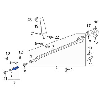 Volkswagen OE - Right Rocker Panel Molding Cap