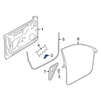 Volkswagen OE - Left Door Shell Insulator