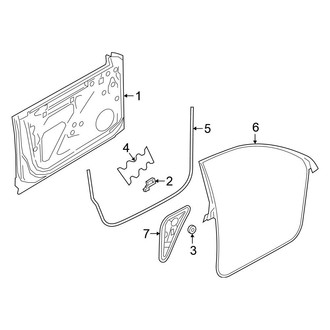 Volkswagen OE - Front Door - Door & Components