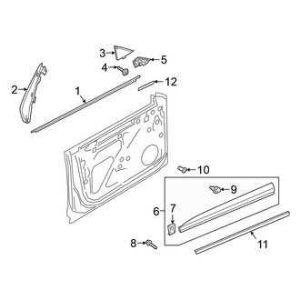 Volkswagen OE - Front Door - Exterior Trim