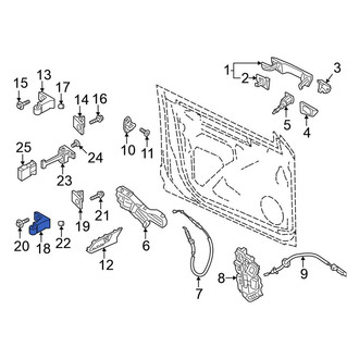 Volkswagen OE - Rear Left Upper Door Hinge