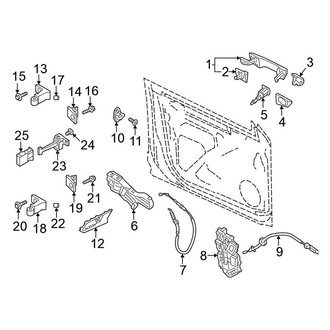 Volkswagen OE - Front Door - Lock & Hardware