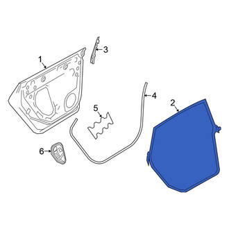 Volkswagen OE - Rear Left Door Seal
