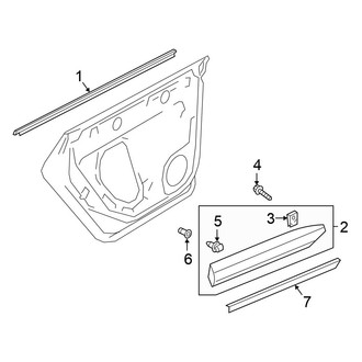 Volkswagen OE - Rear Door - Exterior Trim