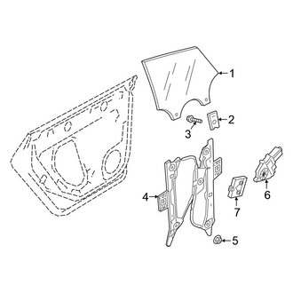 Volkswagen OE - Rear Door - Glass & Hardware