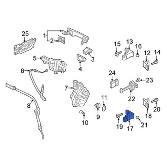 Volkswagen OE - Rear Left Upper Door Hinge