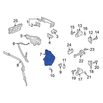 Volkswagen OE - Front Right Door Latch Assembly