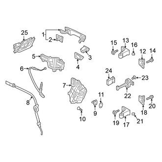 Volkswagen OE - Rear Door - Lock & Hardware