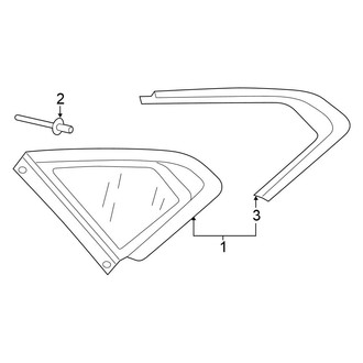 Volkswagen OE - Quarter Panel - Glass