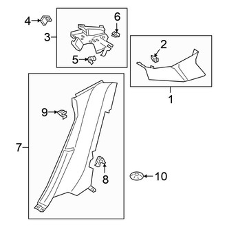 Volkswagen OE - Quarter Panel - Interior Trim