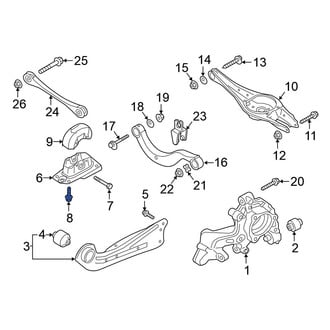 Volkswagen OE - Upper Suspension Trailing Arm Bolt