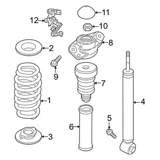 Volkswagen OE - Rear Suspension - Shocks & Components (AWD)