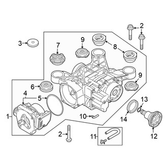 Volkswagen OE - Rear Suspension - Axle & Differential (AWD)