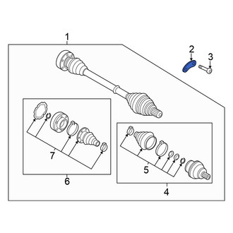 Volkswagen OE - Rear CV Axle Retainer Plate