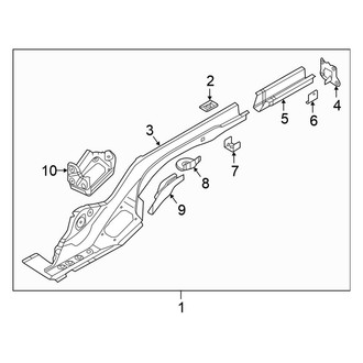 Volkswagen OE - Rear Body & Floor - Floor & Rails (Rail Components)