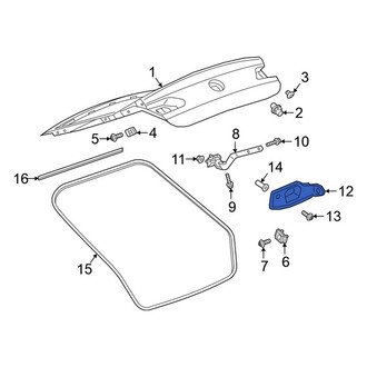 Volkswagen OE - Rear Right Liftgate Hinge Cover