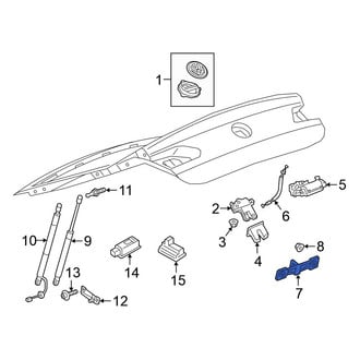 Volkswagen OE - Rear Liftgate Lock Striker Plate