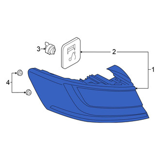 Volkswagen OE - Rear Left Tail Light Assembly