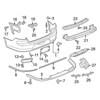 Volkswagen OE - Rear Bumper - Bumper & Components