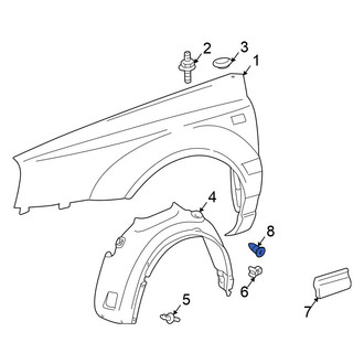 Volkswagen OE - Fender Molding Grommet