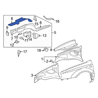 Volkswagen OE - Right Frame Side Member Reinforcement