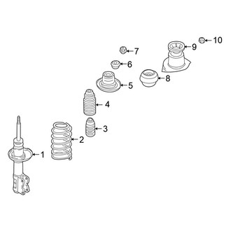 Volkswagen OE - Front Suspension - Struts & Suspension Components
