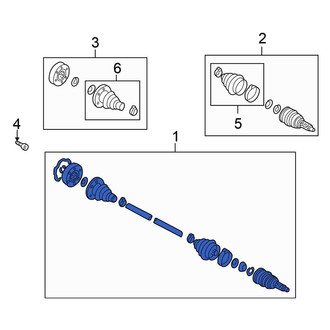 Volkswagen OE - Front Left CV Axle Assembly
