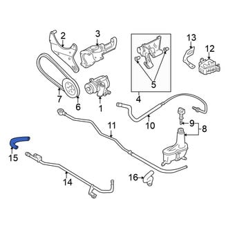 Volkswagen OE - Front Power Steering Return Hose
