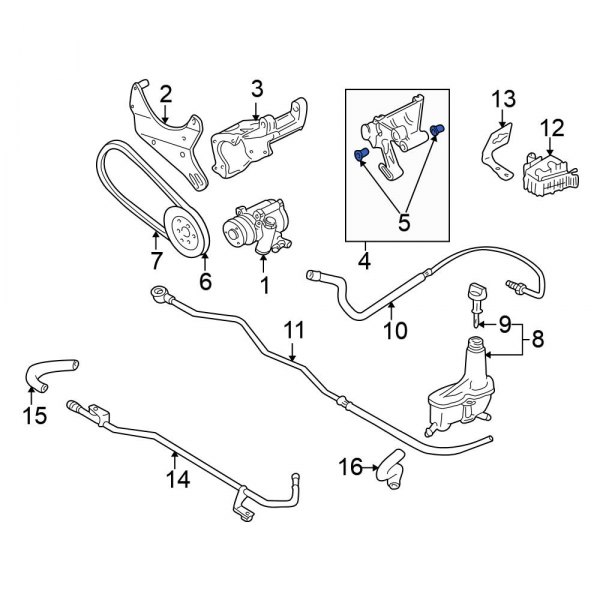 Power Steering Pump Mount Bushing