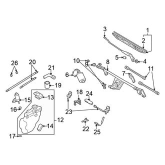 Volkswagen OE - Windshield - Wiper & Washer Components