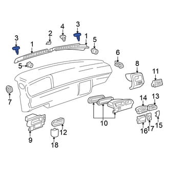 Volkswagen OE - Outer Cowl Water Deflector Clip