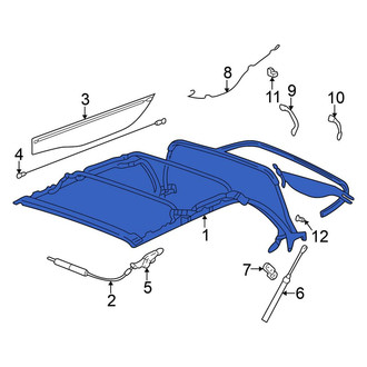 Volkswagen OE - Convertible Top Housing Support
