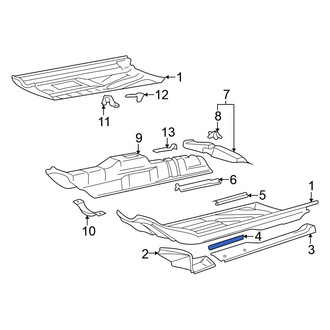 Volkswagen OE - Left Frame Side Member Reinforcement