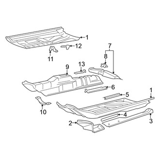 Volkswagen OE - Pillars, Rocker & Floor - Floor