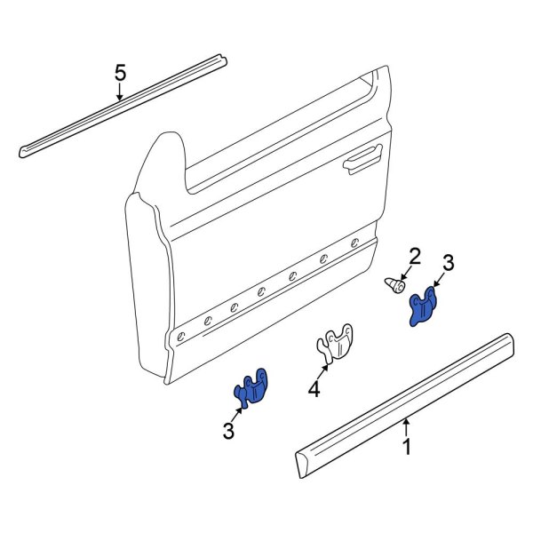 Door Molding Clip