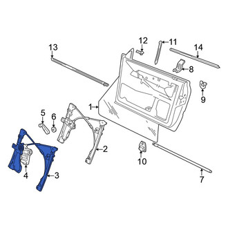 Volkswagen OE - Front Left Window Regulator