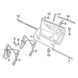 Volkswagen OE - Door - Glass & Hardware (GL / GLS / GLX)