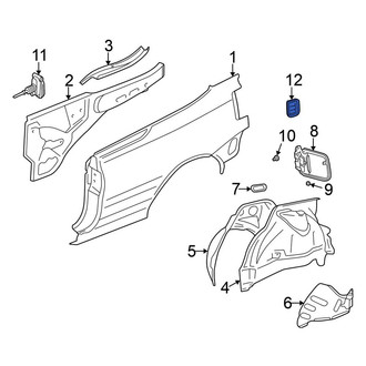 Volkswagen OE - Rear Quarter Panel Vent