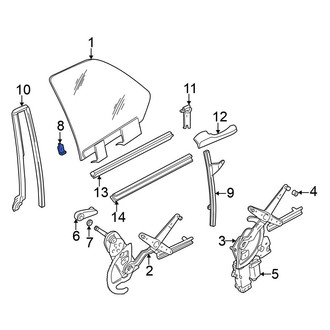 Volkswagen OE - Rear Quarter Panel Glass Spacer