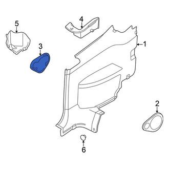 Volkswagen OE - Rear Left Interior Quarter Panel Trim Panel