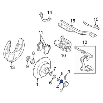 Volkswagen OE - Wheel Bearing Lock Ring