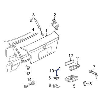 Volkswagen OE - Rear Door Lock Operating Rod
