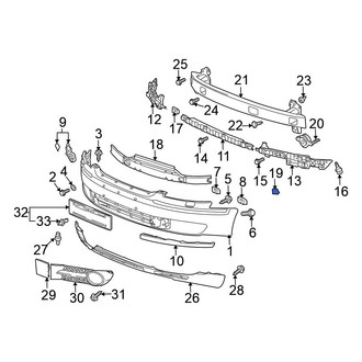 Volkswagen OE - Bumper Impact Absorber Insulator