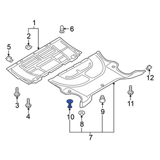 Volkswagen OE - Radiator Support Splash Shield Washer