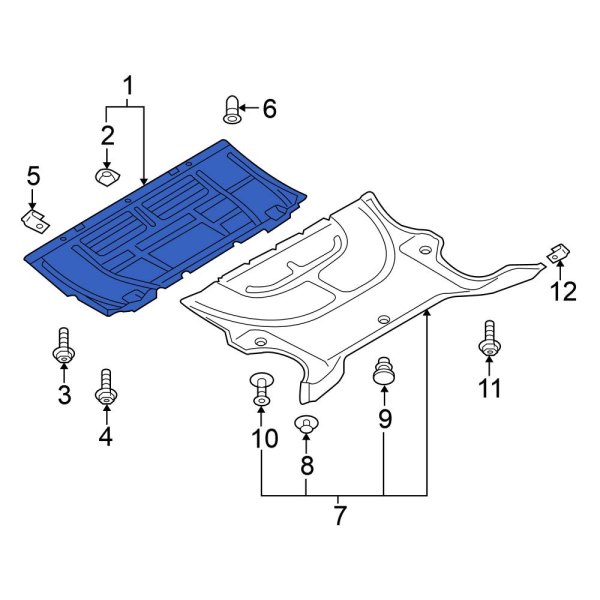 Radiator Support Splash Shield