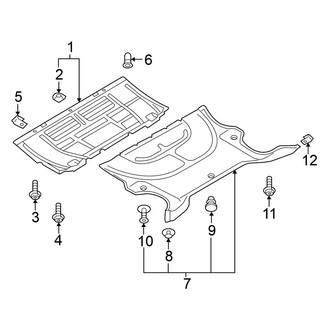 Volkswagen OE - Radiator Support - Splash Shields