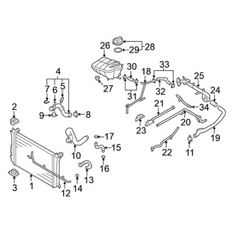 Volkswagen OE - Cooling - Radiator & Components (4.2L)