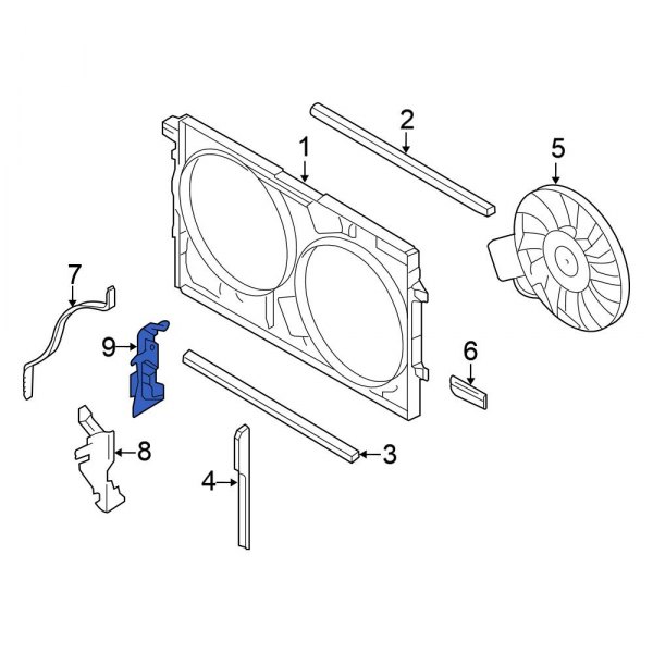 Radiator Support Baffle